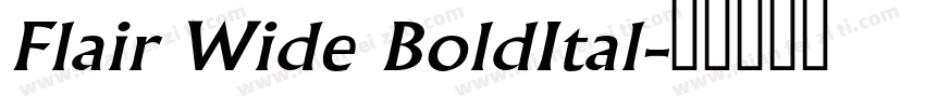 Flair Wide BoldItal字体转换